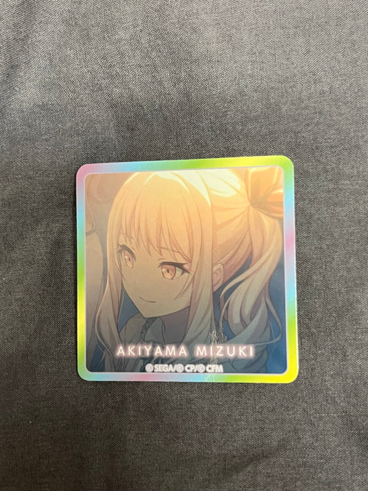 Project Sekai - Mizuki Akiyama “Secret Distance” Square Sticker [UNTRAINED]