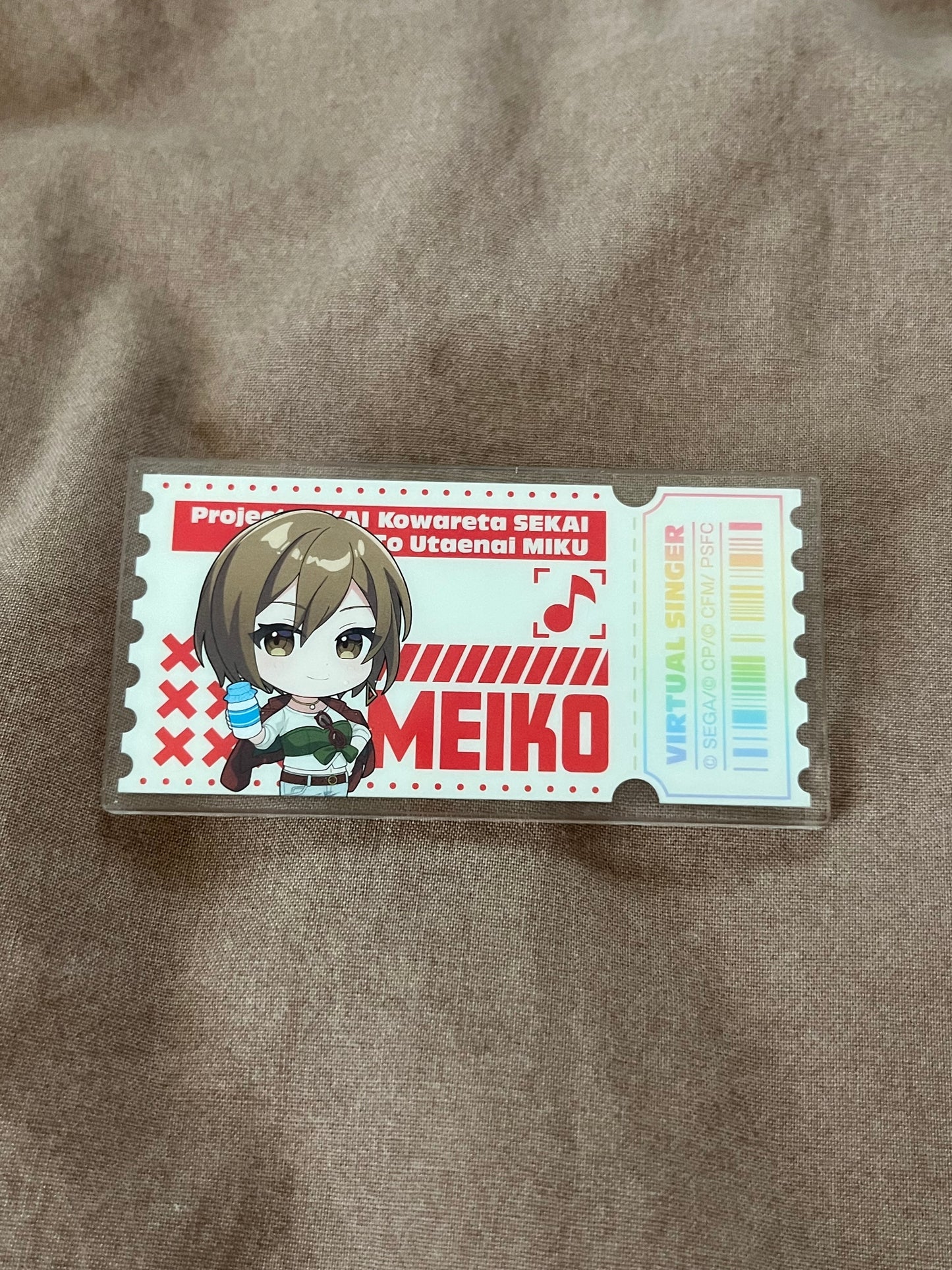 Project Sekai - MEIKO "LAWSON Collaboration Movie Ticket" Acrylic Rectangle Badge