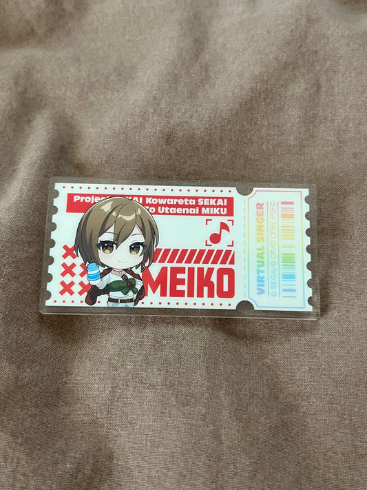Project Sekai - MEIKO "LAWSON Collaboration Movie Ticket" Acrylic Rectangle Badge
