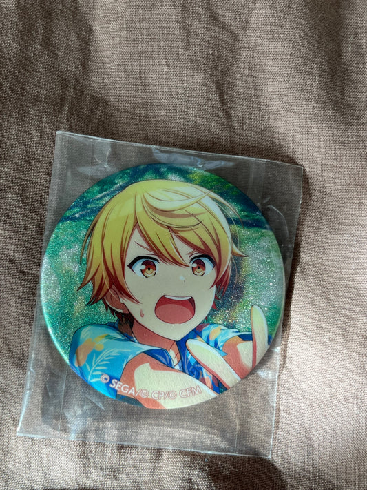 Project Sekai - Tsukasa Tenma "Desperate Times?! Island Panic!" Circle Glitter Badge [UNTRAINED]