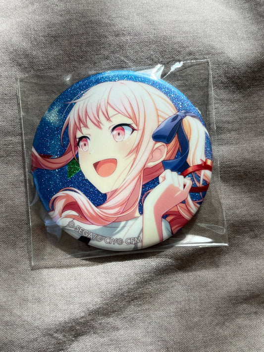 Project Sekai - Mizuki Akiyama "I'll Be Going First!" Circle Glitter Badge [UNTRAINED]