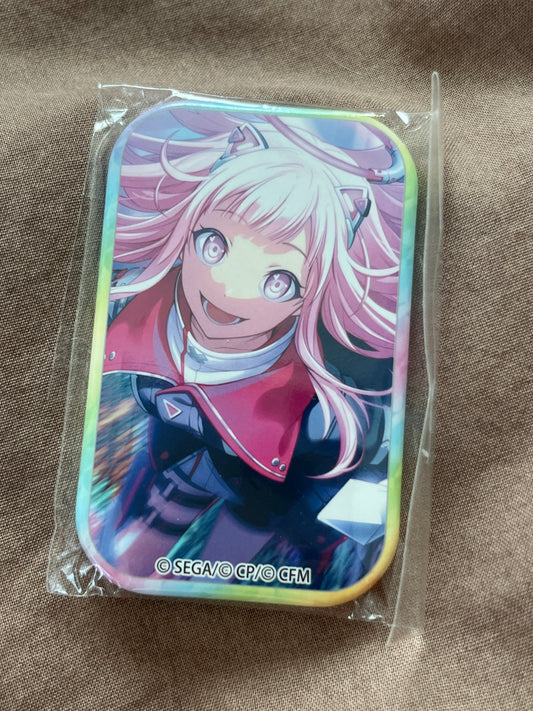 Project Sekai - Emu Otori "Our Eyes Are Sparkling☆" Square Badge [TRAINED]