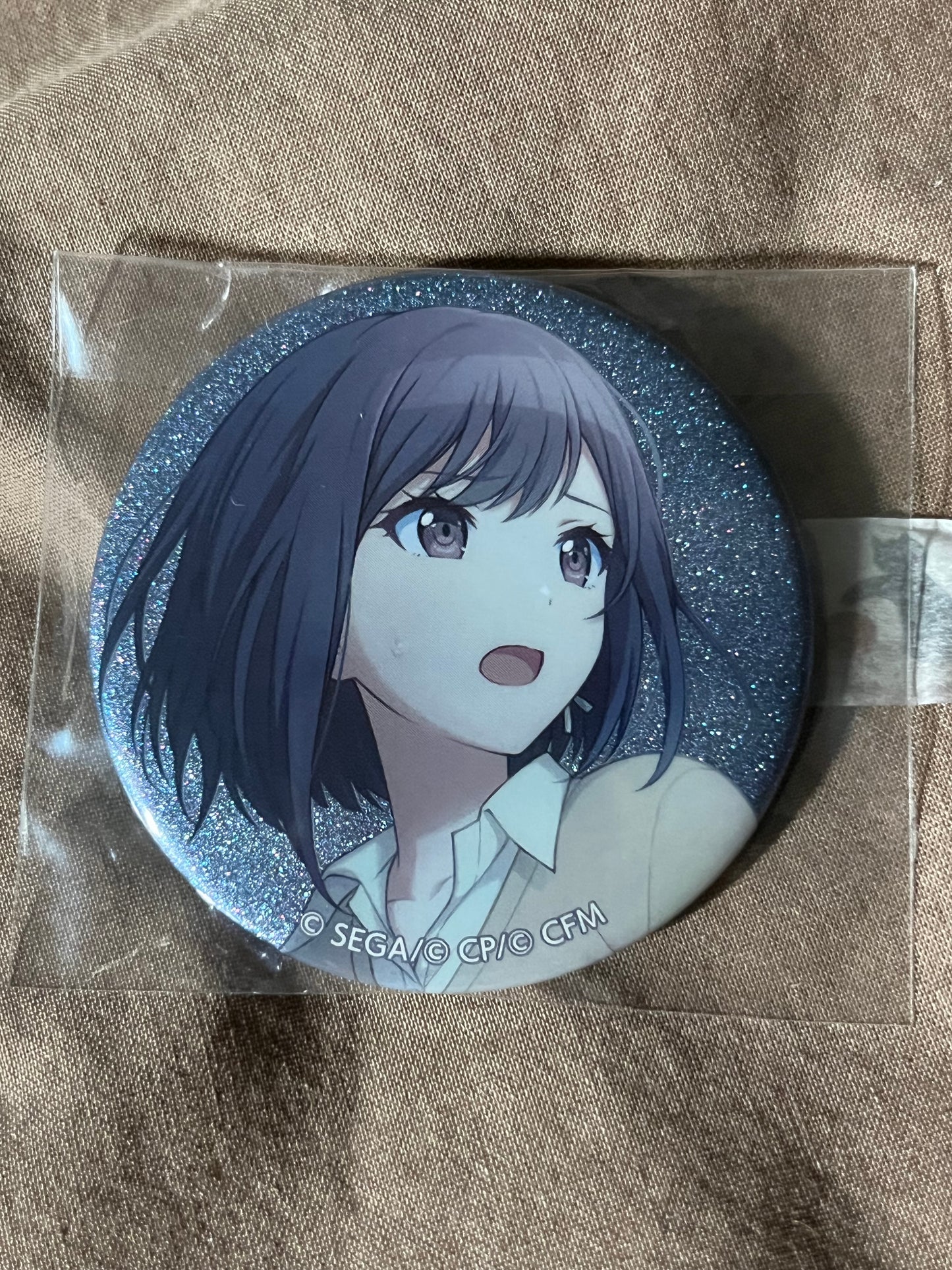 Project Sekai - Ena Shinonome “A Figure That Can’t Be Seen” Circle Glitter Badge [UNTRAINED]