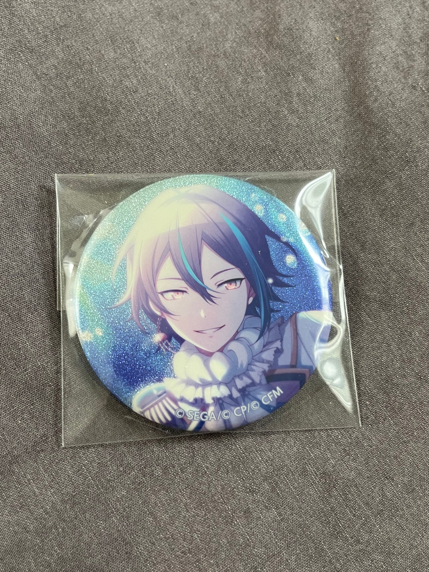 Project Sekai - Rui Kamishiro “Mesmerized by Mermaids” Circle Glitter Badge [TRAINED]