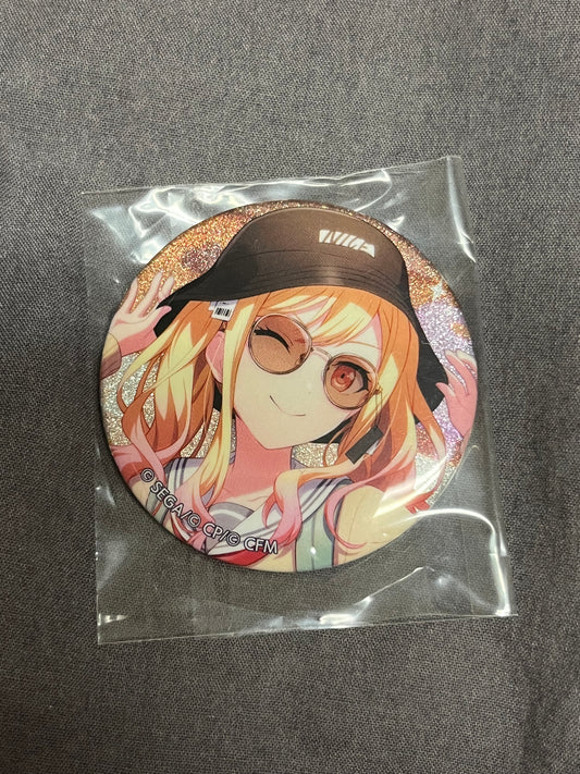 Project Sekai - Saki Tenma “Feeling Like an Idol in Disguise?” Circle Glitter Badge [UNTRAINED]