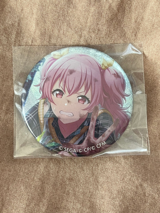 Project Sekai - Airi Momoi “Tell Me Your Problems! Exciting Picnic” Circle Glitter Badge [UNTRAINED]