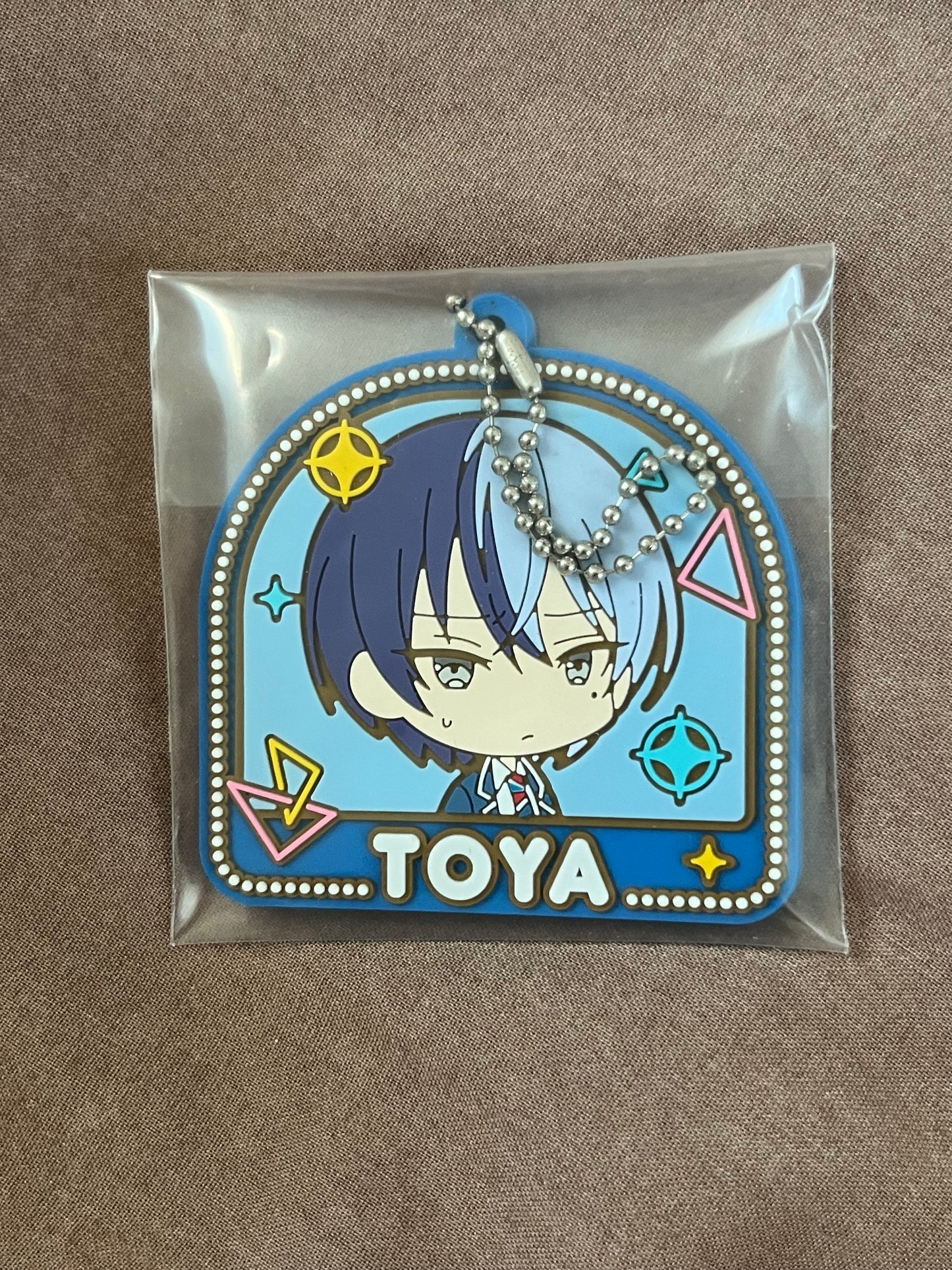 Project Sekai - Toya Aoyagi "...!" Stamp Rubber Keychain