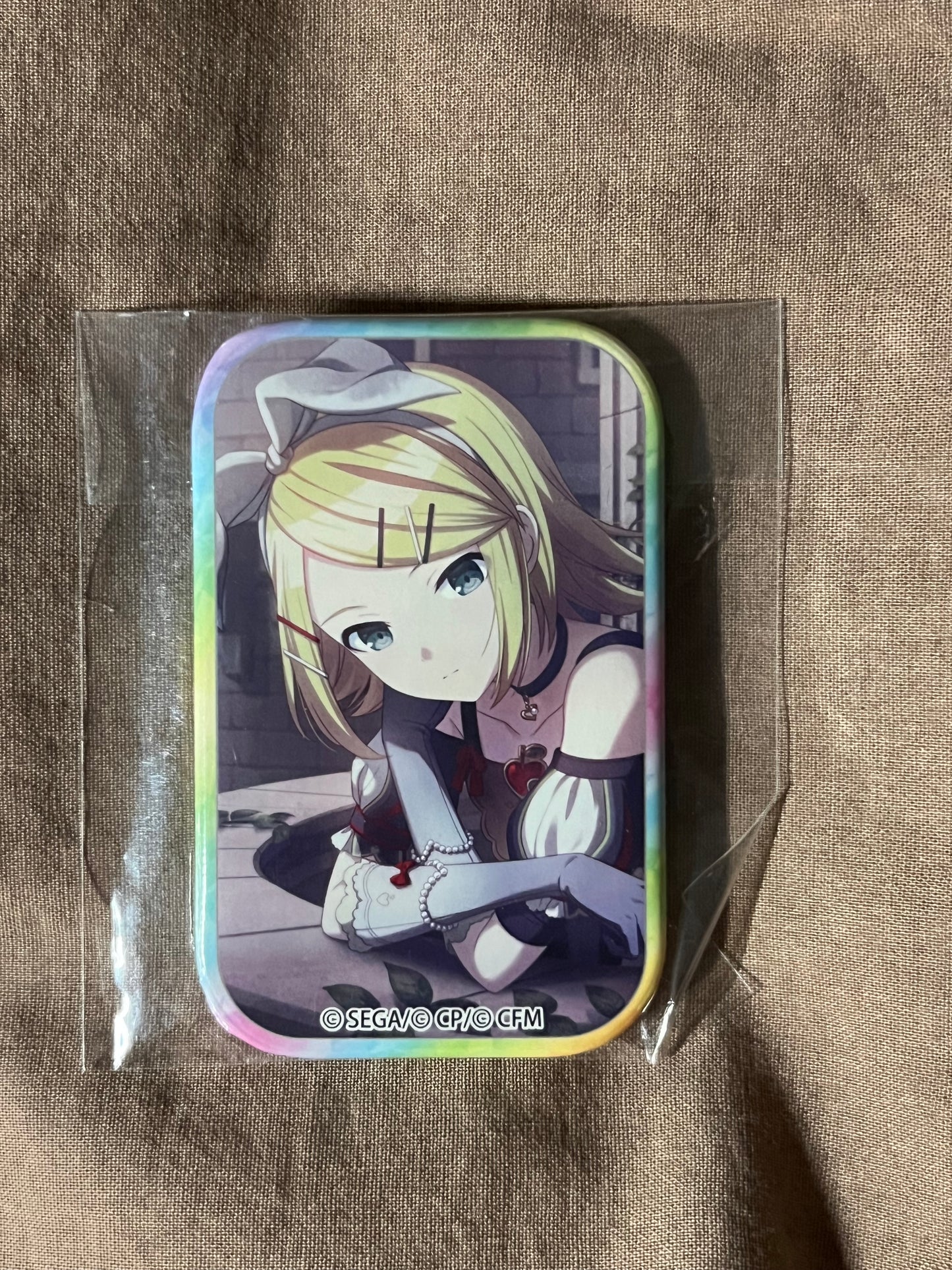 Project Sekai - Kagamine Rin “Mirage of lights” Square Badge [TRAINED]