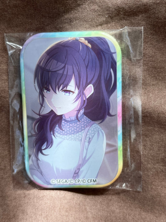 Project Sekai - Mafuyu Asahina "Carnation Recollection" Square Badge [UNTRAINED]