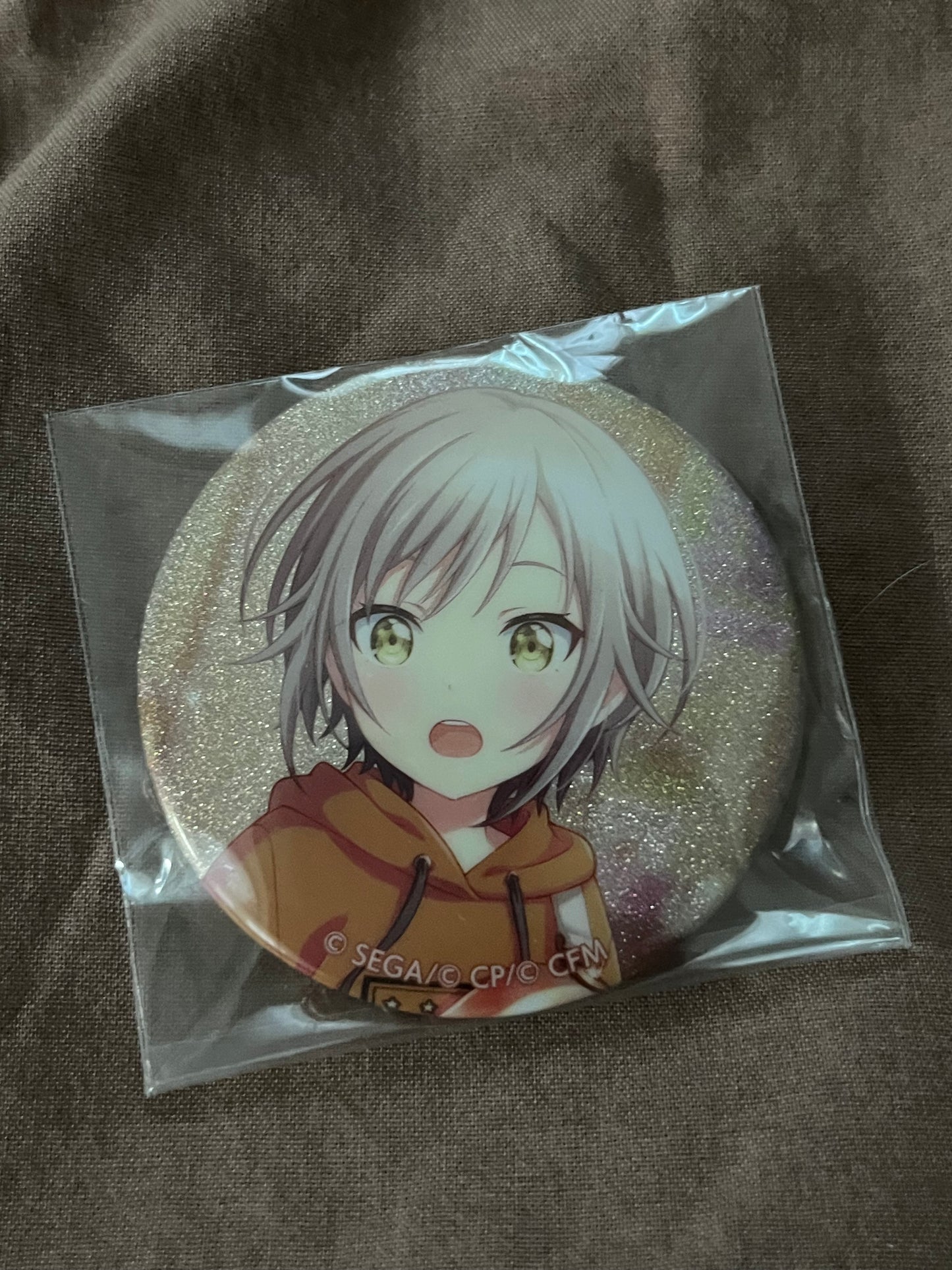 Project Sekai - Shiho Hinomori “Stick to your faith” Circle Glitter Badge [UNTRAINED]