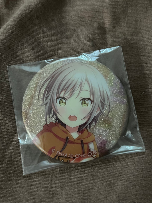 Project Sekai - Shiho Hinomori “Stick to your faith” Circle Glitter Badge [UNTRAINED]