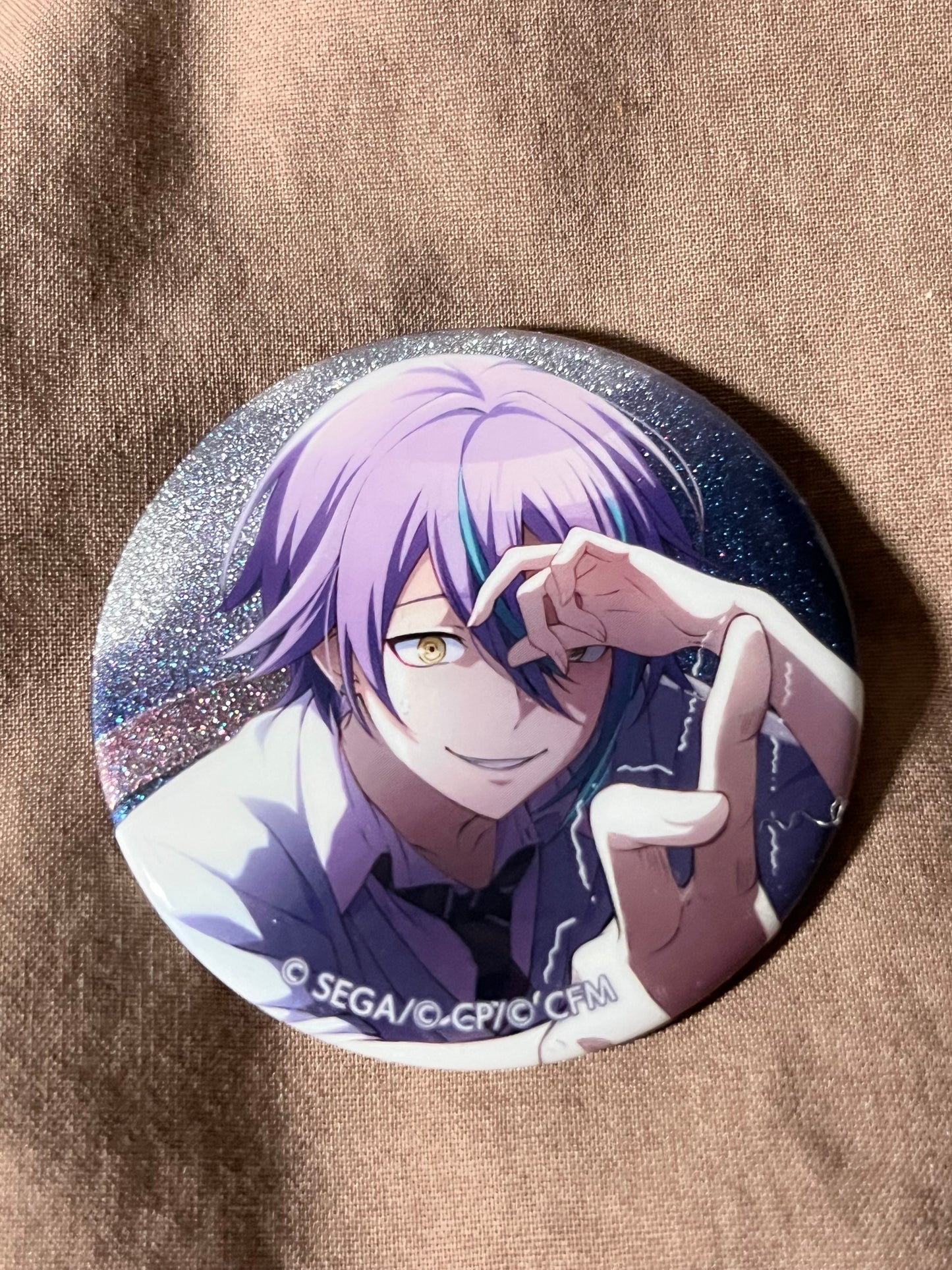 Project Sekai - Rui Kamishiro "A Sudden Trial" Circle Glitter Badge [UNTRAINED]