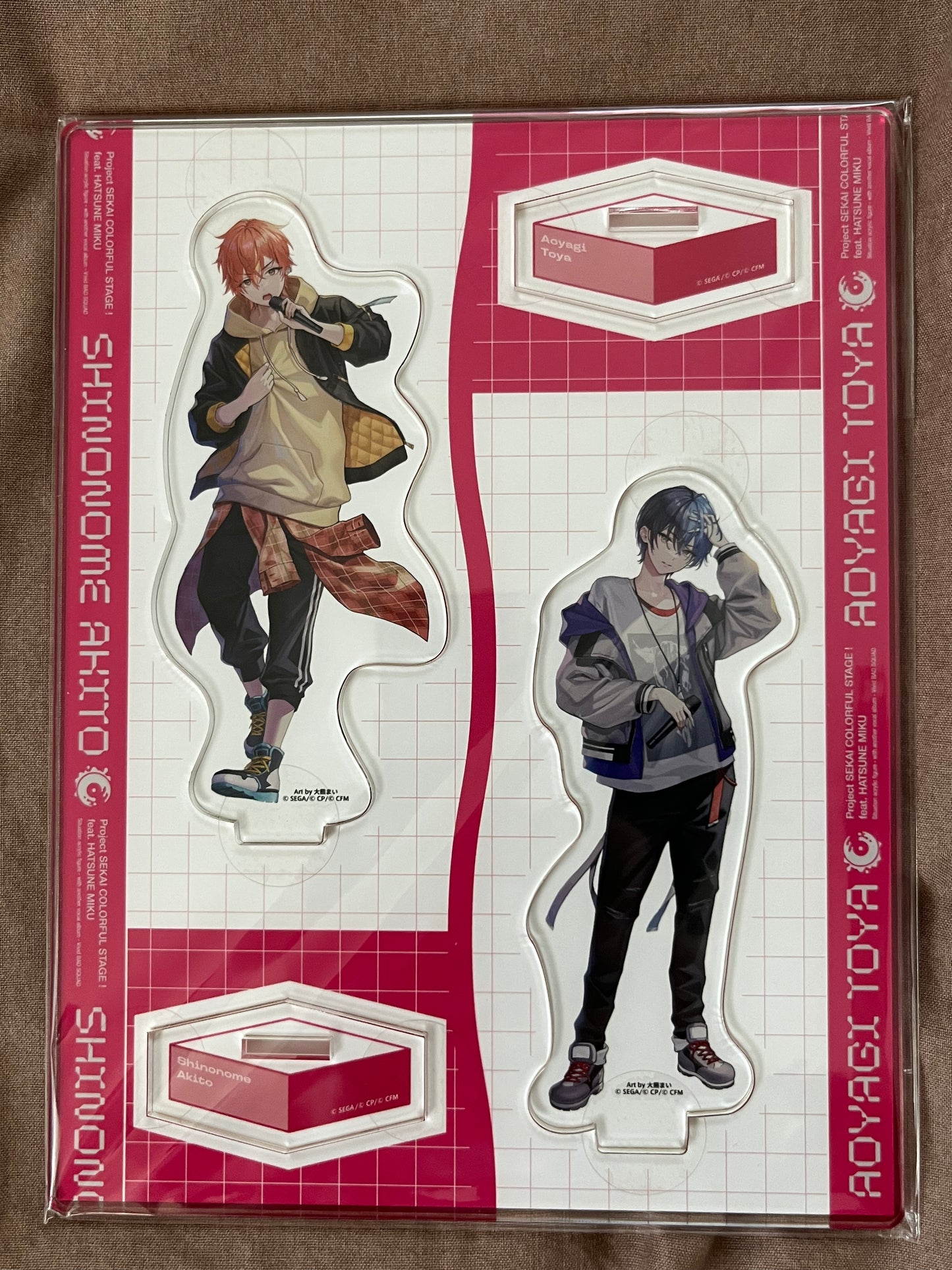 Project Sekai - Akito Shinonome + Toya Aoyagi "Another Vocal Album" Acrylic Stand Set