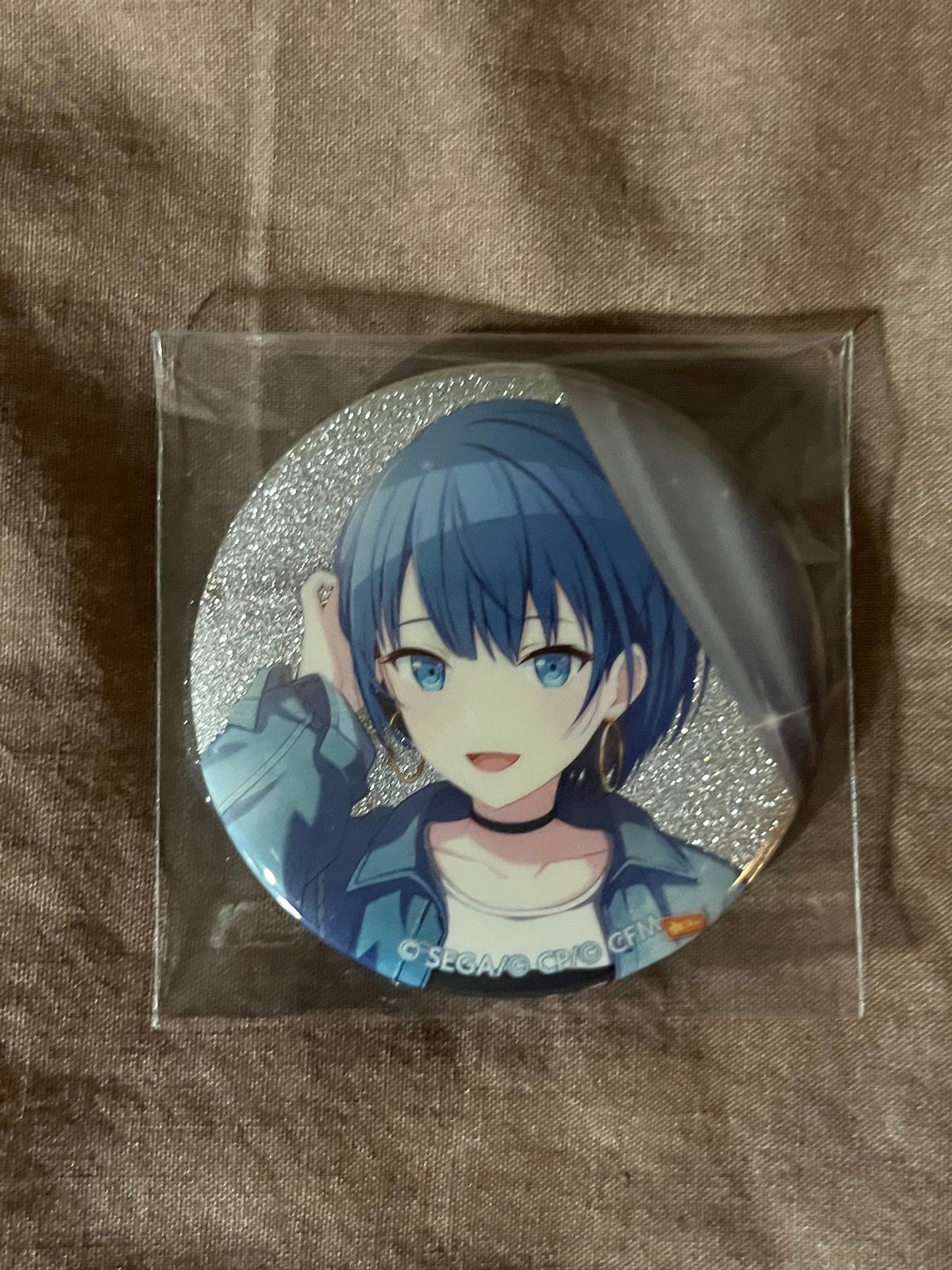 Project Sekai - Haruka Kiritani “Time to hang out♪” Circle Glitter Badge [UNTRAINED]