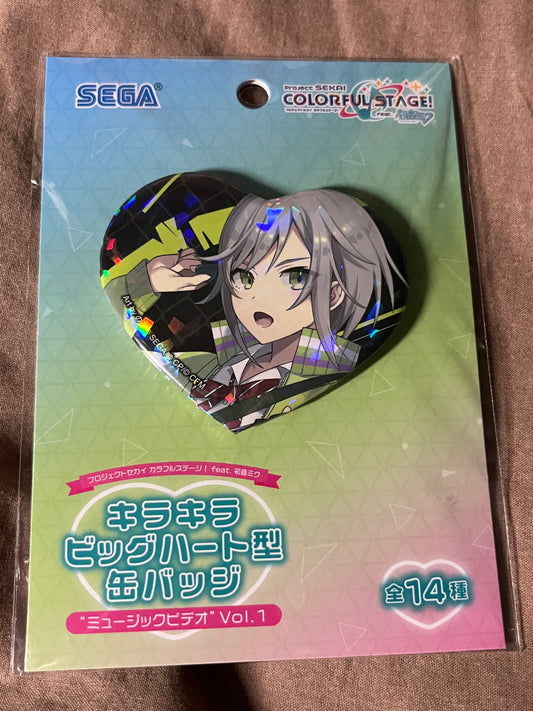 Project Sekai - Shiho Hinomori "Peaky Peaky 2DMV" Holographic Heart Badge