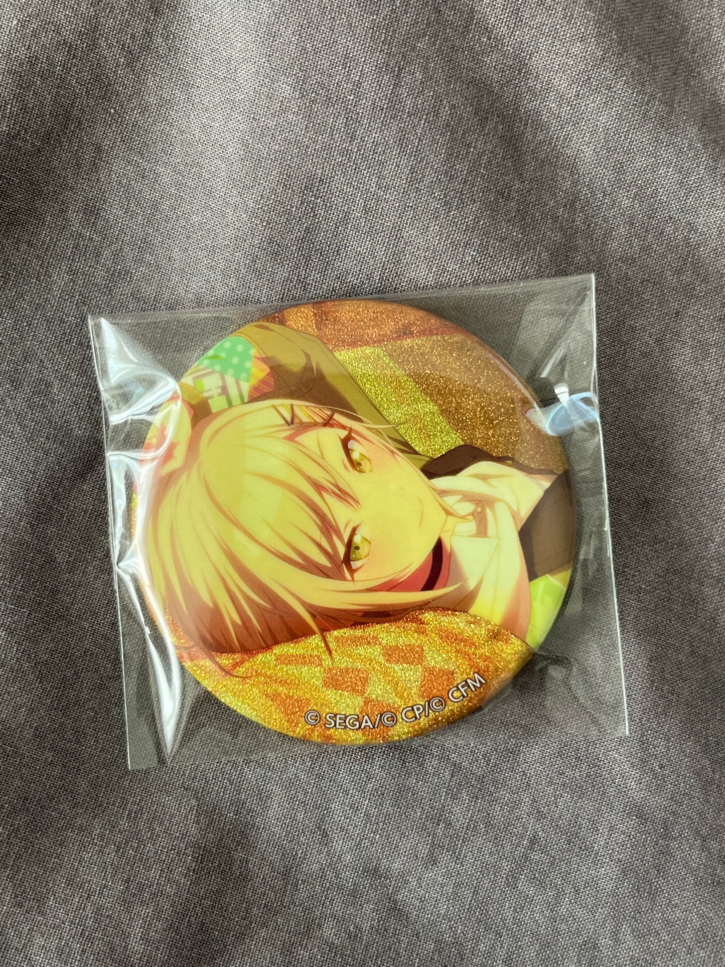 Project Sekai - Shiho Hinomori “Resonate with you” Circle Glitter Badge [TRAINED]