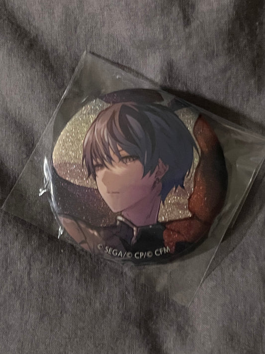 Project Sekai - Toya Aoyagi "Never Give Up Cooking!" Circle Glitter Badge [TRAINED]