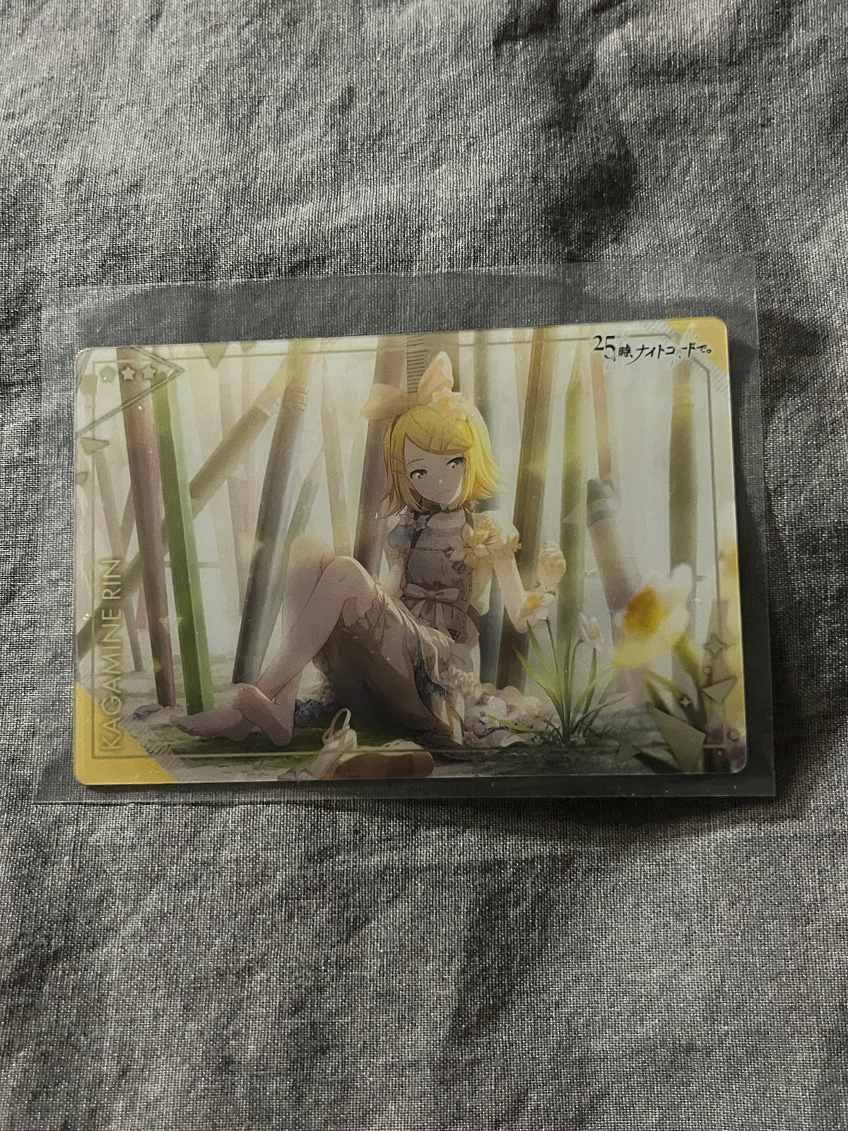 Project Sekai - Kagamine Rin "Unsatisfied Pale Color" Wafer Card