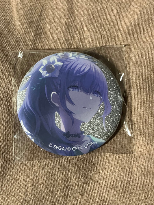 Project Sekai - Mafuyu Asahina “Unsatisfied Pale Color” Circle Glitter Badge [TRAINED]