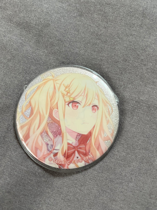 Project Sekai - Saki Tenma “Though Wavering, You Continue Moving Forward” Circle Glitter Badge [TRAINED]