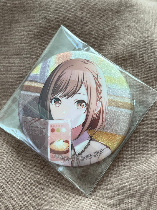 Project Sekai - Ena Shinonome "Peaceful Moments, If Nothing Else" Circle Glitter Badge [UNTRAINED]