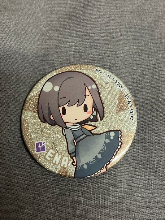 Project Sekai - Ena Shinonome Chibi Circle Glitter Badge