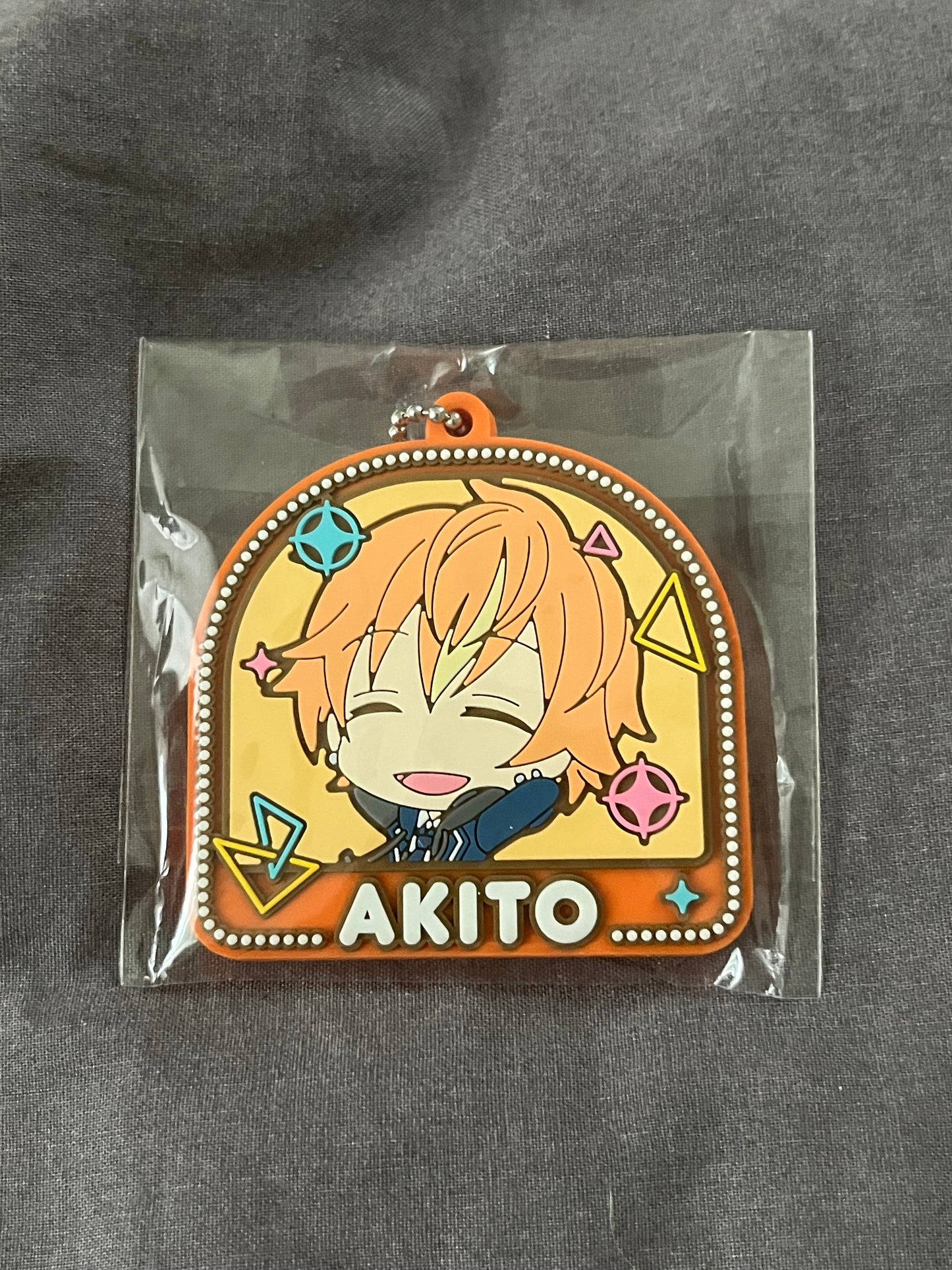 Project Sekai - Akito Shinonome "Hahaha" Stamp Rubber Keychain