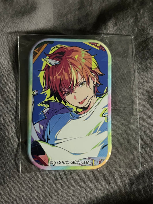 Project Sekai - Akito Shinonome "BREAK DOWN THE WALL" Square Badge [TRAINED]