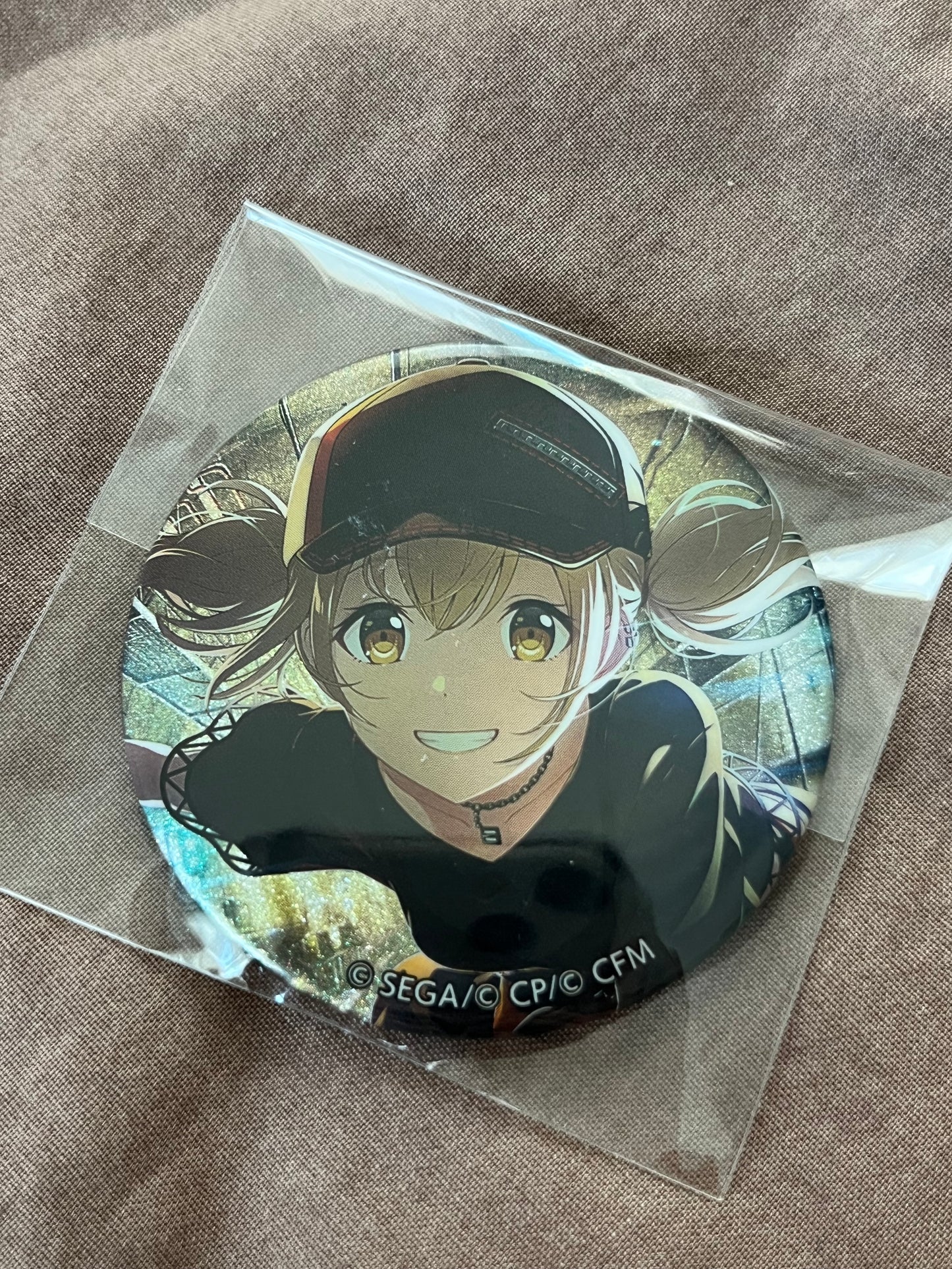 Project Sekai - Kohane Azusawa “BURN MY SOUL” Circle Glitter Badge [TRAINED]