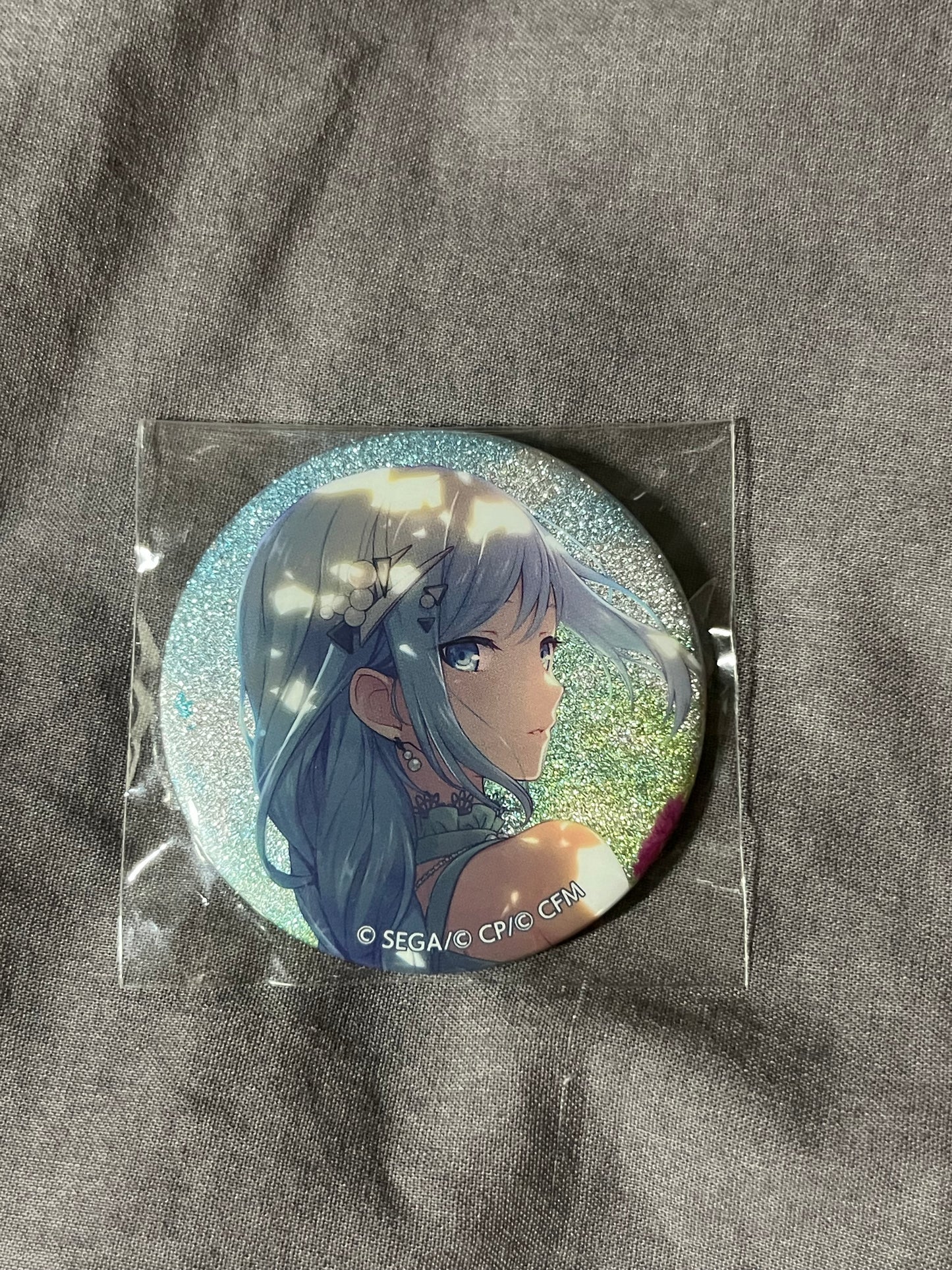 Project Sekai - Kanade Yoisaki “Standing Next to the Kind and Gentle You” Circle Glitter Badge [TRAINED]