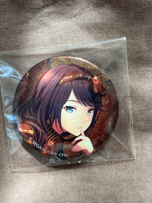 Project Sekai - Ichika Hoshino "Warmth in the Dim Light" Circle Glitter Badge [TRAINED]