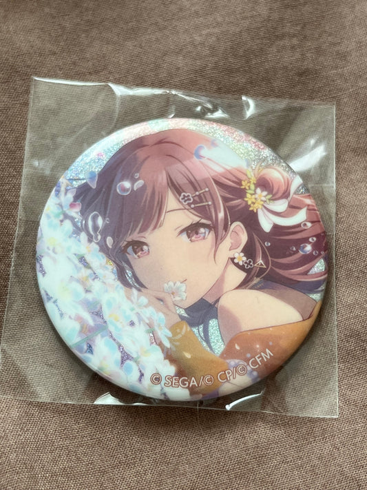 Project Sekai - Ena Shinonome “In the Corner of a Resonant Town” Circle Glitter Badge [TRAINED]