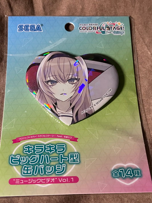 Project Sekai - Megurine Luka "ECHO 2DMV" Holographic Heart Badge