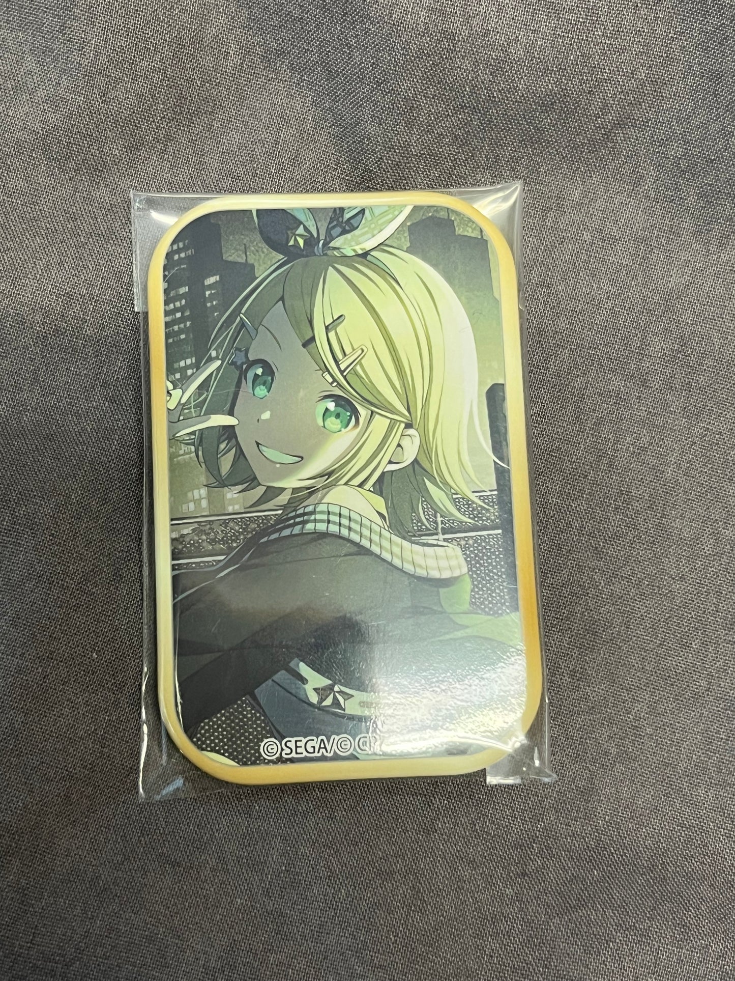 Project Sekai - Kagamine Rin “Unspeakable Words” Square Badge [TRAINED]