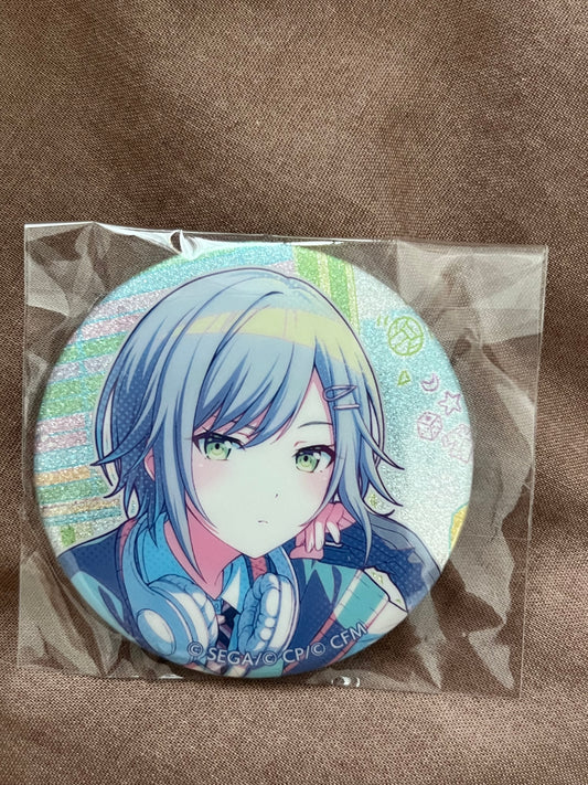 Project Sekai - Shiho Hinomori “Unbeatable Gaze” Circle Glitter Badge [TRAINED]