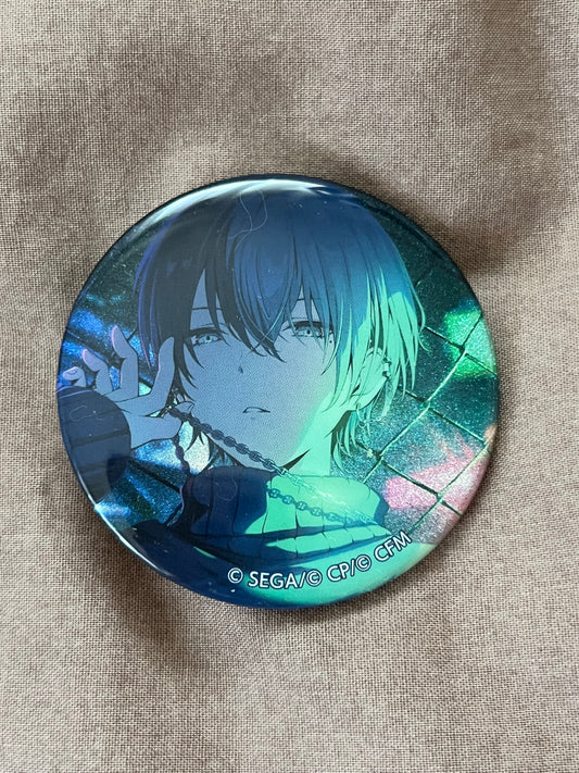 Project Sekai - Toya Aoyagi "BREAK DOWN THE WALL" Circle Glitter Badge [TRAINED]
