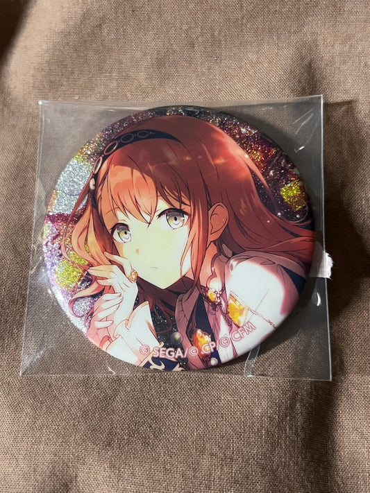 Project Sekai - Minori Hanasato "STEP by STEP!" Circle Glitter Badge [TRAINED]