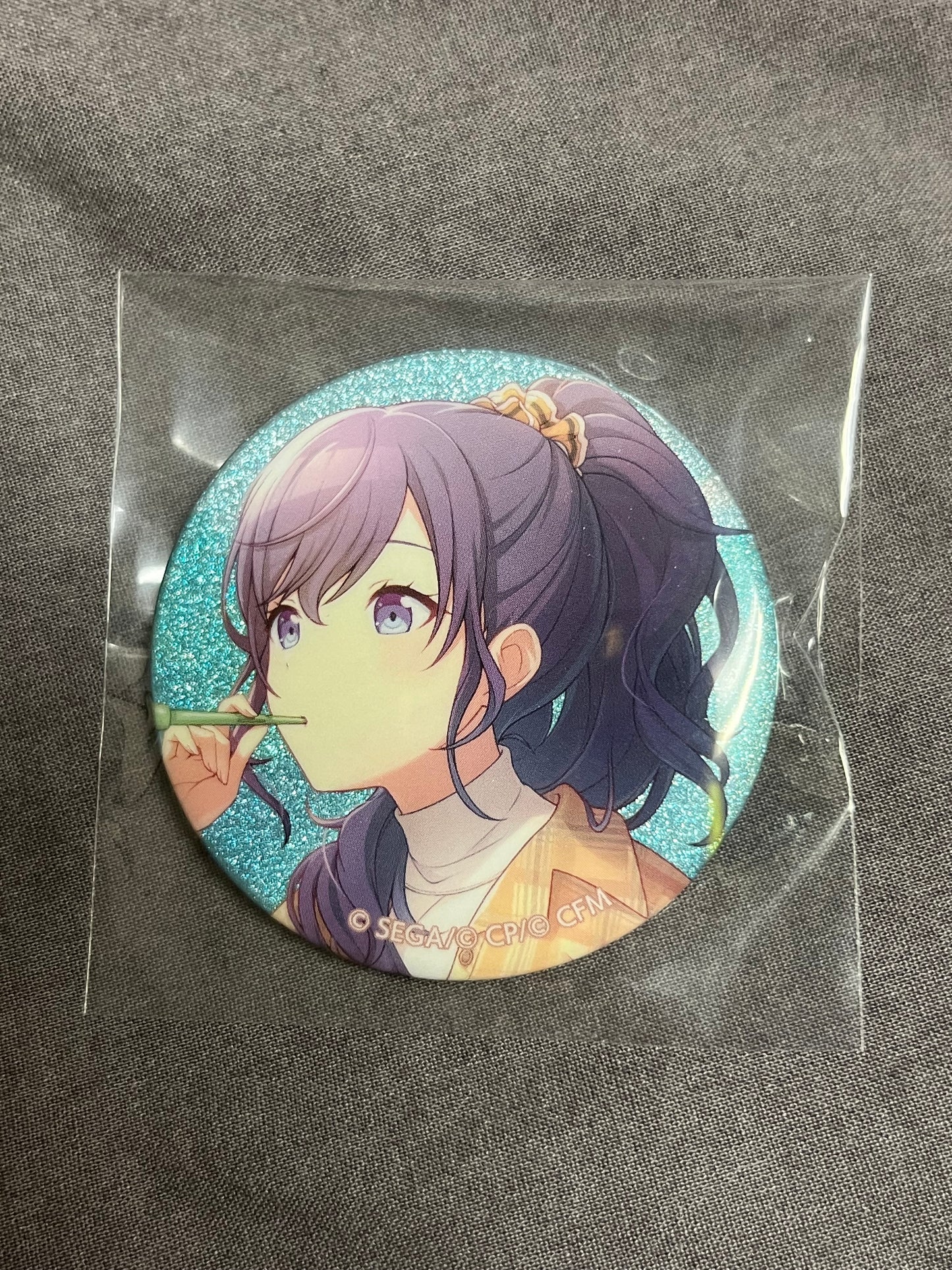 Project Sekai - Mafuyu Asahina "Relaxing Tea Time" Circle Glitter Badge [UNTRAINED]