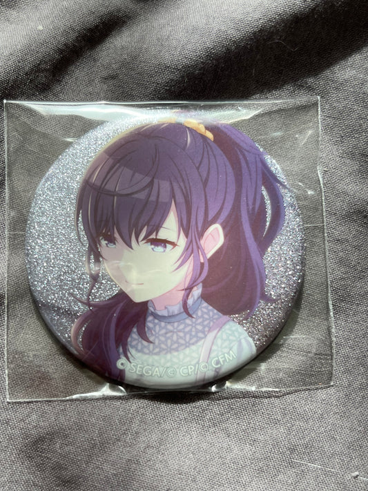 Project Sekai - Mafuyu Asahina "Carnation Recollection" Circle Glitter Badge [UNTRAINED]
