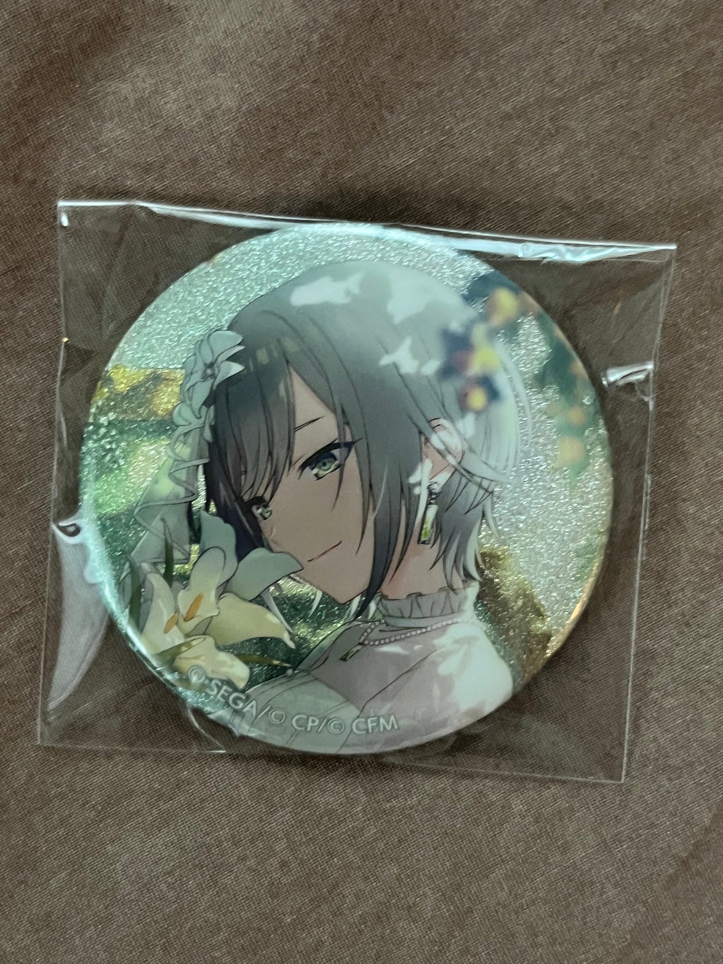 Project Sekai - Shiho Hinomori “Wedding Live ♡ With Everyone!” Circle Glitter Badge [TRAINED]
