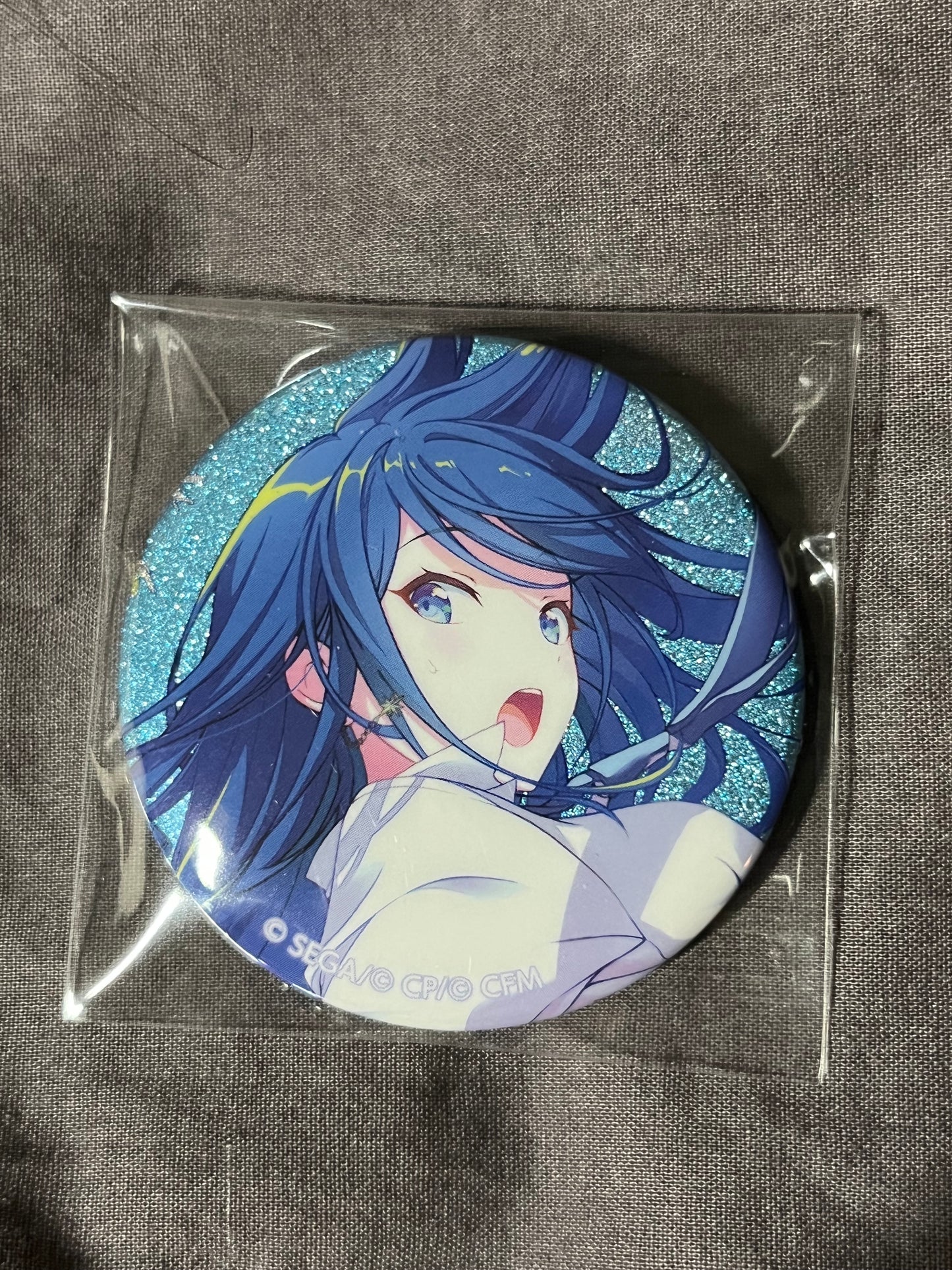 Project Sekai - Ichika Hoshino “The Night Sky We Saw That Day, Someday in the Distant Future” Circle Glitter Badge [TRAINED]