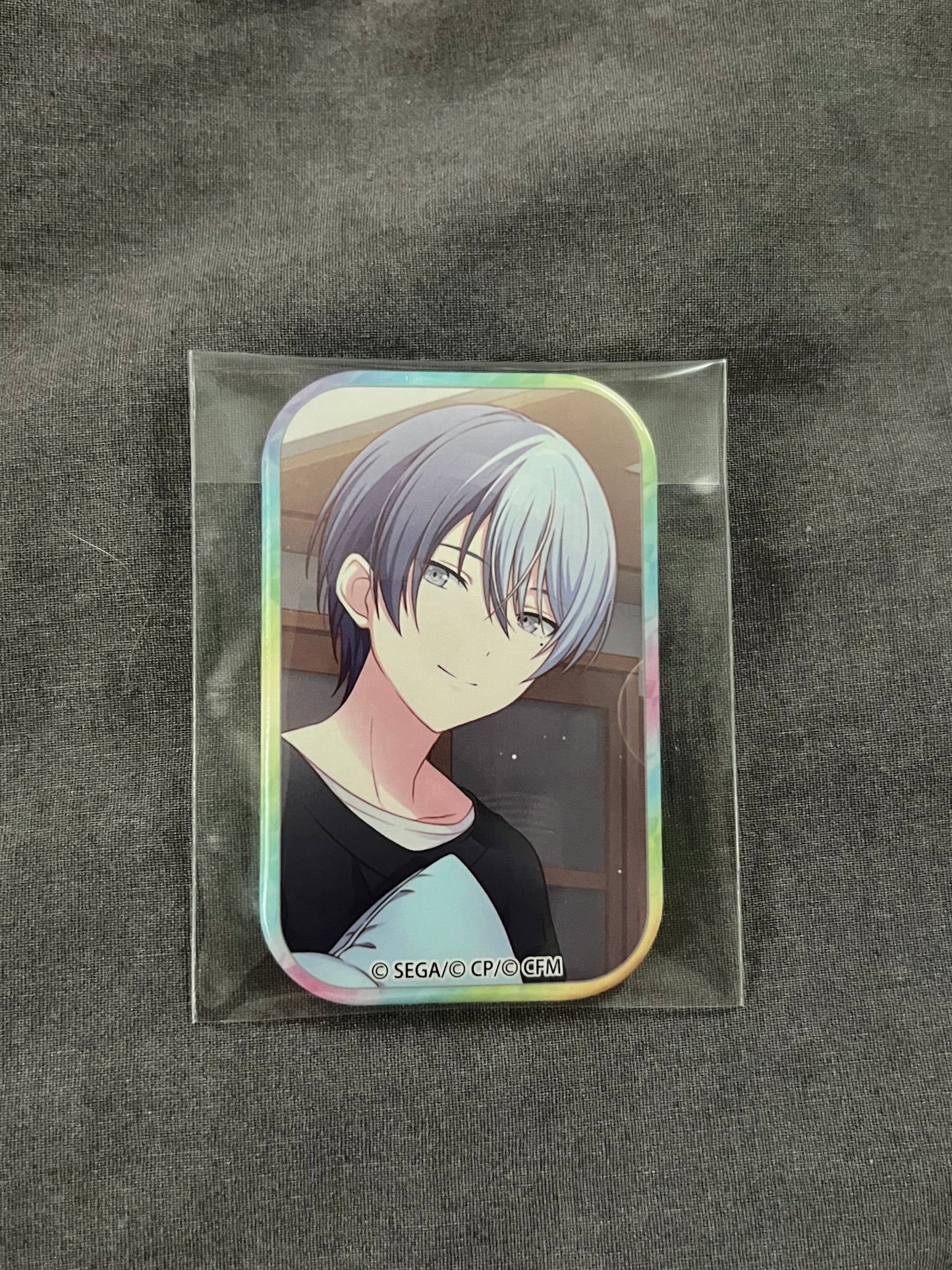 Project Sekai - Toya Aoyagi "Never Give Up Cooking!" Square Badge [UNTRAINED]