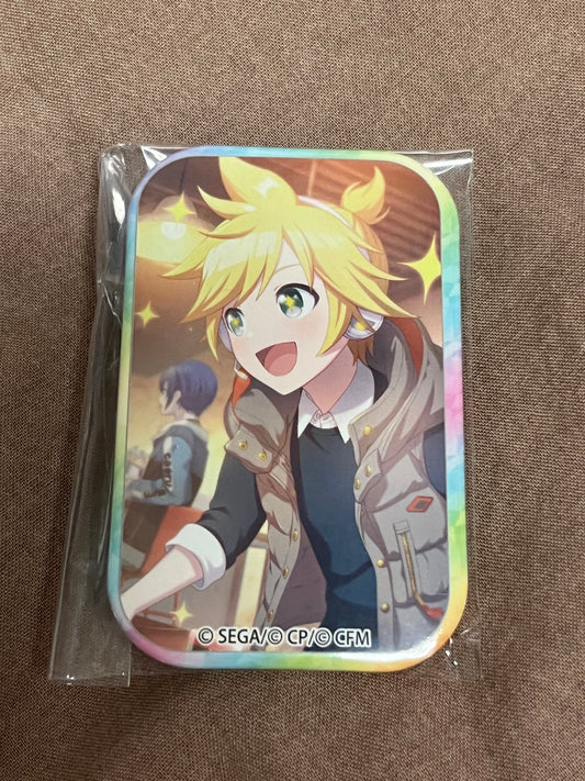Project Sekai - Kagamine Len "Connected Through SEKAI's Cherry Blossoms" Square Badge [UNTRAINED]