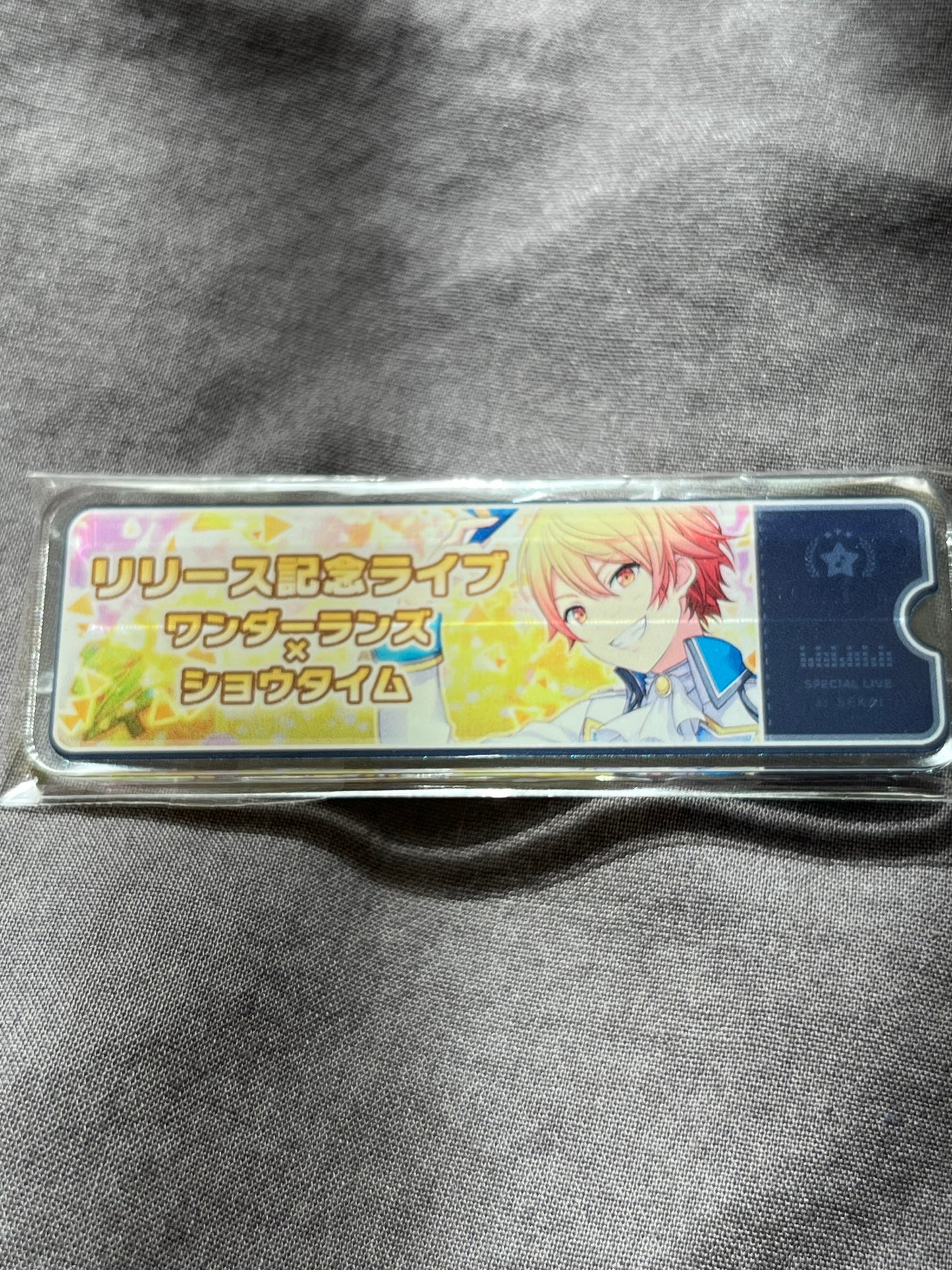 Project Sekai - Tsukasa Tenma “Wonderlands x Showtime Release Commemoration Live” Virtual Live Acrylic Badge