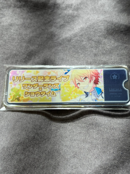 Project Sekai - Tsukasa Tenma “Wonderlands x Showtime Release Commemoration Live” Virtual Live Acrylic Badge