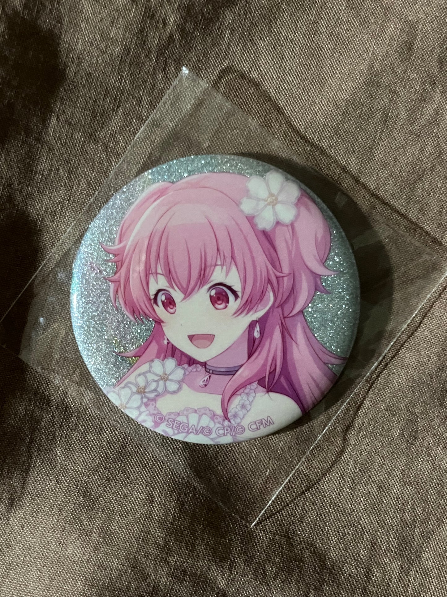 Project Sekai - Airi Momoi “Color of Myself!” Circle Glitter Badge [TRAINED]
