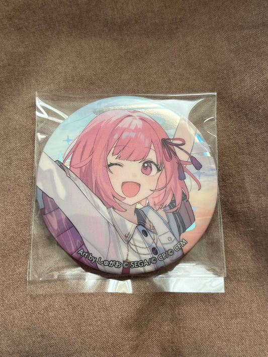 Project Sekai - Emu Otori “Colorful Live 4th Unison” Holographic Circle Badge