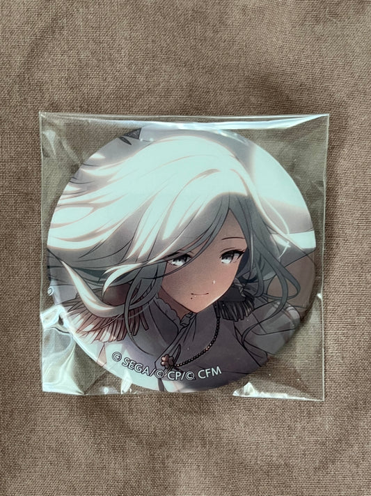 Project Sekai - Shizuku Hinomori “Raise Your Bow in a Snow-White World” Circle Glitter Badge [TRAINED]