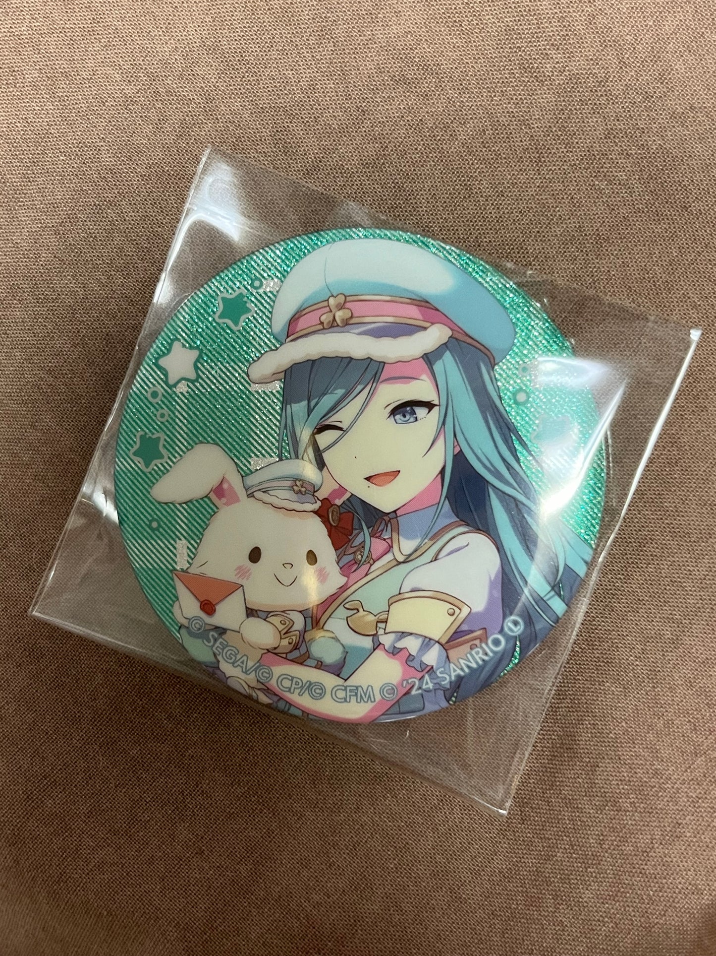 Project Sekai - Shizuku Hinomori “Sanrio” Circle Glitter Badge