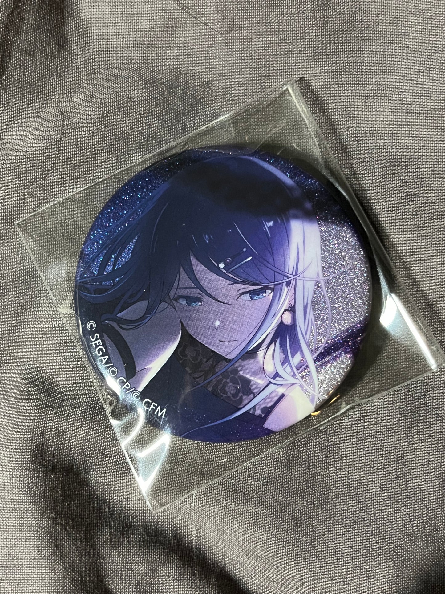 Project Sekai - Ichika Hoshino “Parallel Harmonies” Circle Glitter Badge [TRAINED]